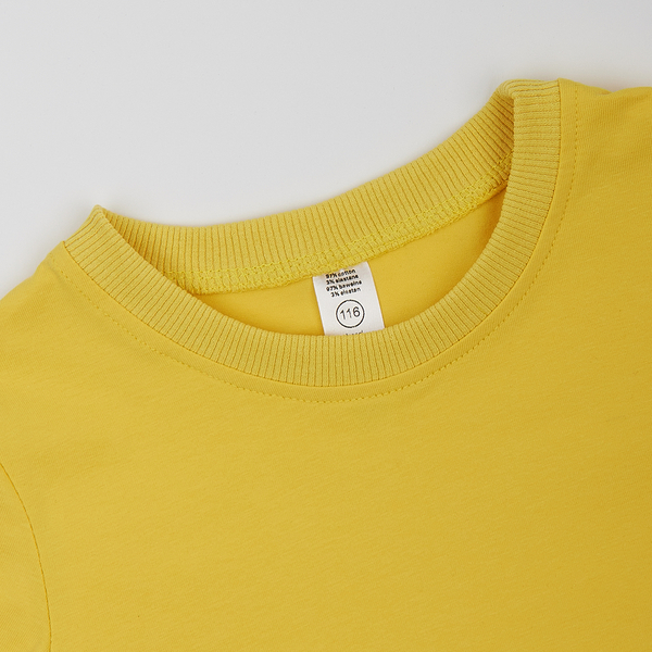 Футболка Garnamama Basic t-shirt new, р.122-128, желтый (871846.798826) - Pampik - 4