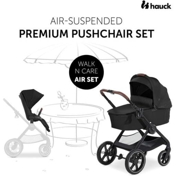 Універсальна коляска 2 в 1 Hauck Walk N Care Air Black (16547-8) - Pampik - 8