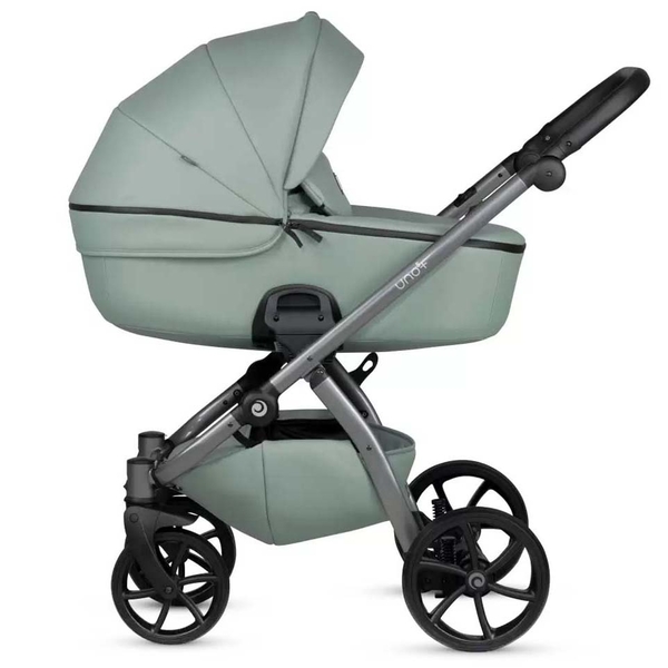 Універсальна коляска 2 в 1 Tutis UNO 5+ Leather collection Sage - Pampik - 3