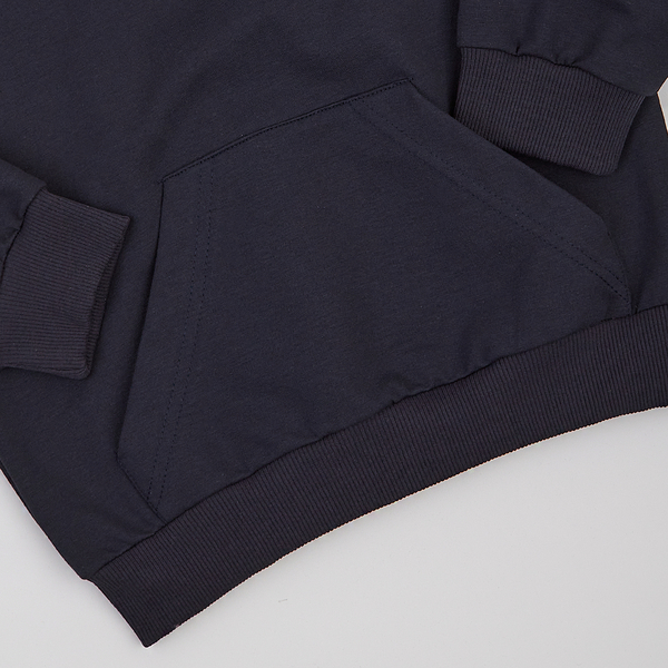 Худі Garnamama Basic Hoodie 2-х нитка 134 Синий (826505.1140889) - Pampik - 5