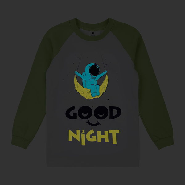 Лонгслів Garnamama Neon LS 140 Белый Зеленый (978360.1333663) - Pampik - 2