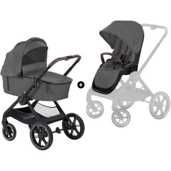 Універсальна коляска 2 в 1 Hauck Walk N Care Air Dark Grey (16548-5) - Pampik