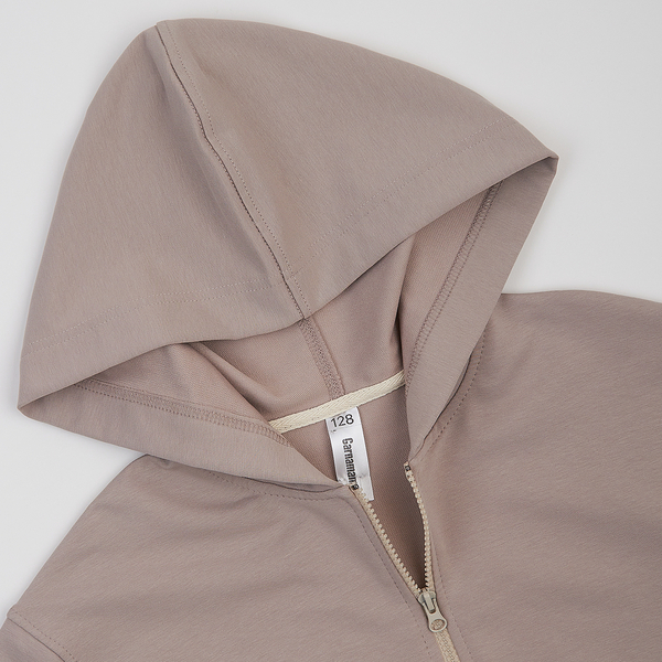 Спортивна кофта Garnamama худи большое на молнии 158-164 Бежевый (1049350.1416193) - Pampik - 4