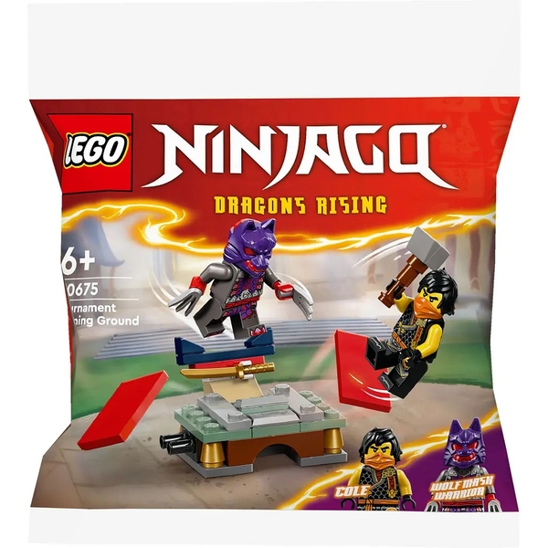 Конструктор LEGO Ninjago Тренировочная база для турнира, 49 деталей (30675) - Pampik