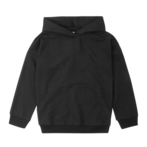 Худі Garnamama Basic Hoodie 2-х нитка 110 Черный (1012669.1140882) - Pampik