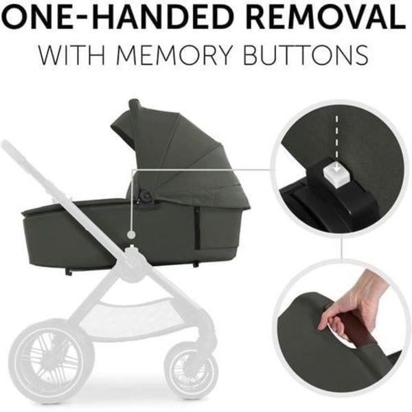 Универсальная коляска 2 в 1 Hauck Walk N Care Air Dark Olive (16549-2) - Pampik - 10