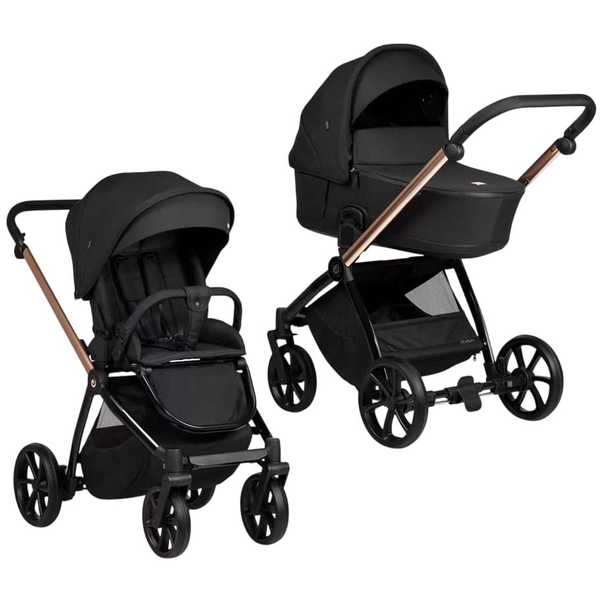 Универсальная коляска 2 в 1 Tutis MIO 3+ Black Edition Rose Gold - Pampik