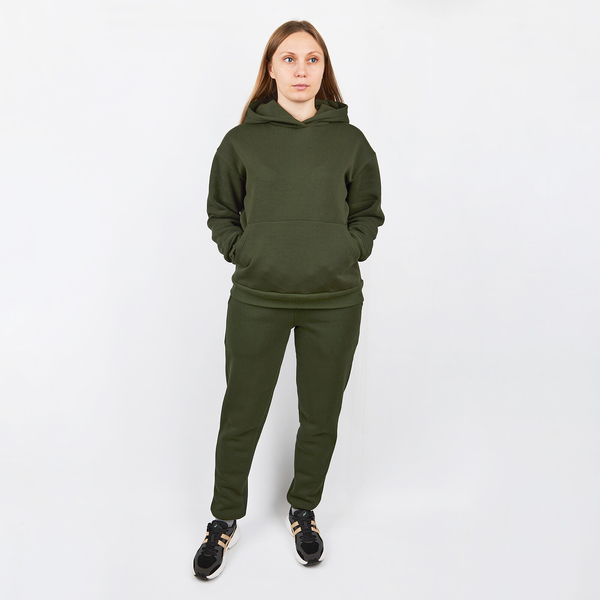 Спортивні штани на флісі Garnamama Basic pants soft жін L Зеленый (877560.1206895) - Pampik - 7