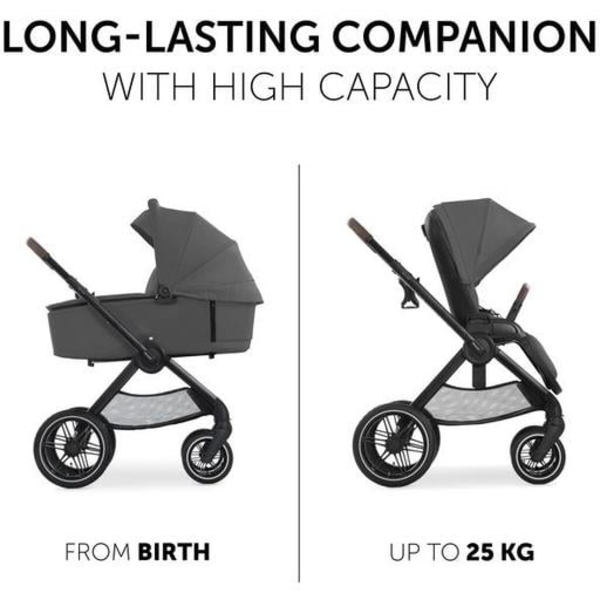 Універсальна коляска 2 в 1 Hauck Walk N Care Air Dark Grey (16548-5) - Pampik - 6