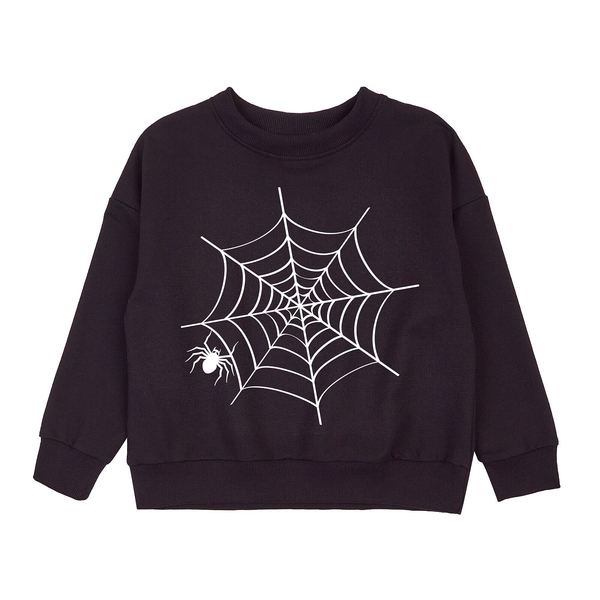Світшот Garnamama Sweatshirt 2-х нитка Spiders 146 Чорний (977322.1334434) - Pampik