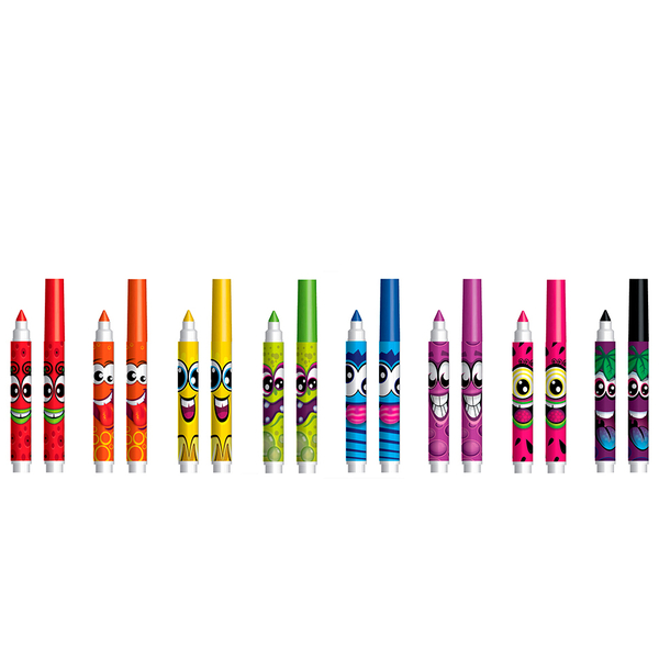 Набір ароматних маркерів для малювання Scentos Плавна Лінія, 8 кольорів (40605) - Pampik - 3