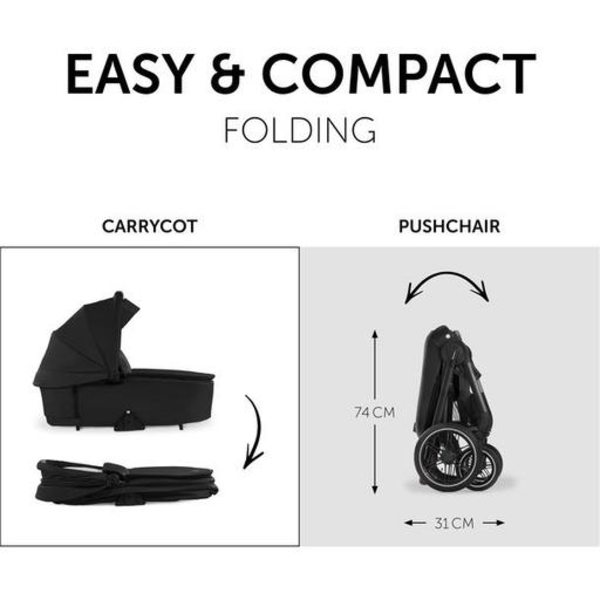 Універсальна коляска 2 в 1 Hauck Walk N Care Air Black (16547-8) - Pampik - 7