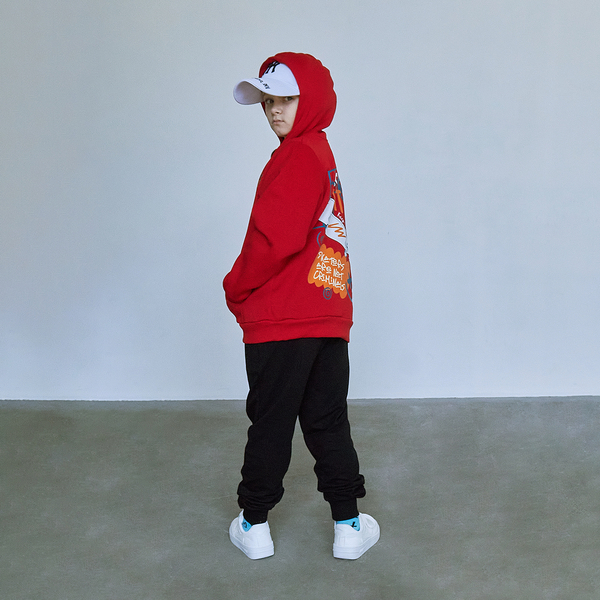 Спортивна кофта Garnamama Basic Jacket+наклейка графити 134 Красный (1052289.1416174) - Pampik - 3