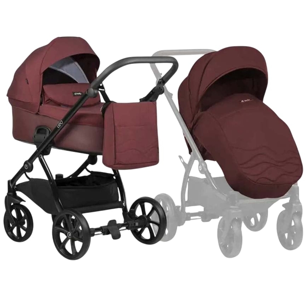 Универсальная коляска 2 в 1 Tutis LEO+ Burgundy - Pampik