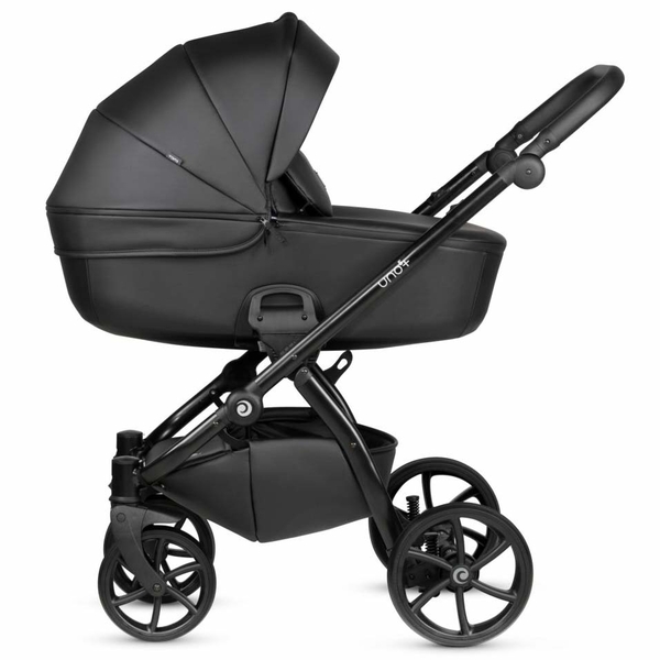 Универсальная коляска 2 в 1 Tutis UNO 5+ Leather collection Jet Black - Pampik - 3