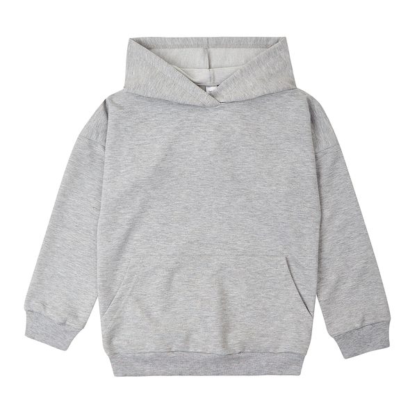 Худі Garnamama Basic Hoodie 2-х нитка 128 Серый (914233.1140883) - Pampik