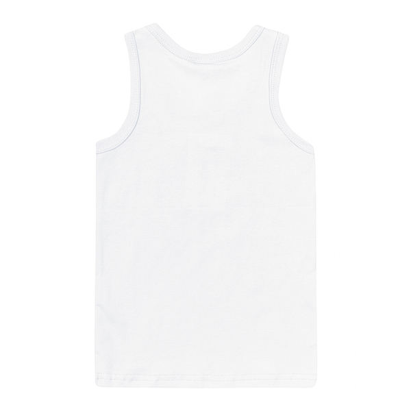 Майка Garnamama Basic vest boy 134-140 Білий (859716.1186395) - Pampik - 2