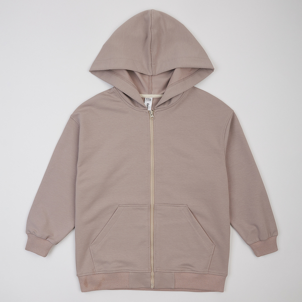 Спортивна кофта Garnamama худа велика на блискавці 122-128 Бежевий (1049347.1416193) - Pampik - 3