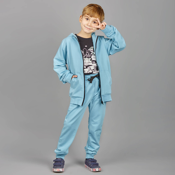 Спортивная кофта Garnamama Basic Jacket, р.98, голубой (821685.1179256) - Pampik - 6