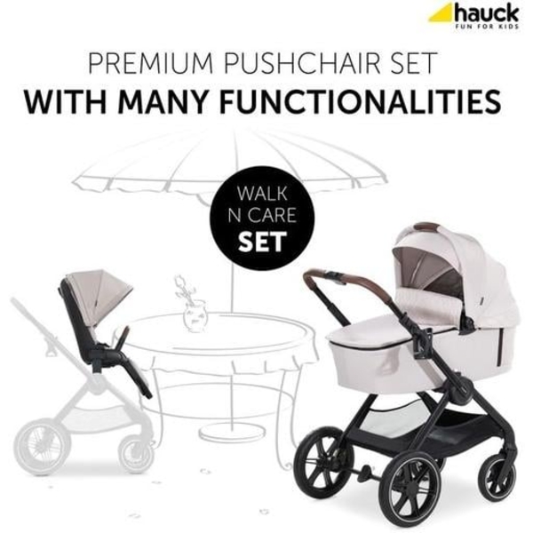 Универсальная коляска 2 в 1 Hauck Walk N Care Beige (16546-1) - Pampik - 10