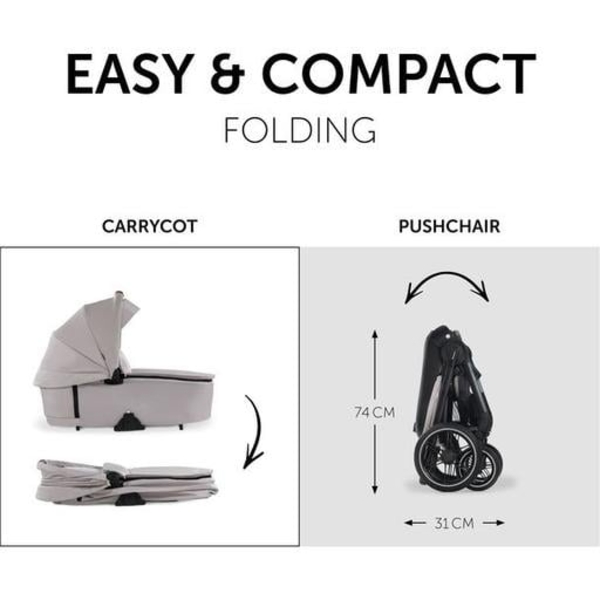 Универсальная коляска 2 в 1 Hauck Walk N Care Beige (16546-1) - Pampik - 3