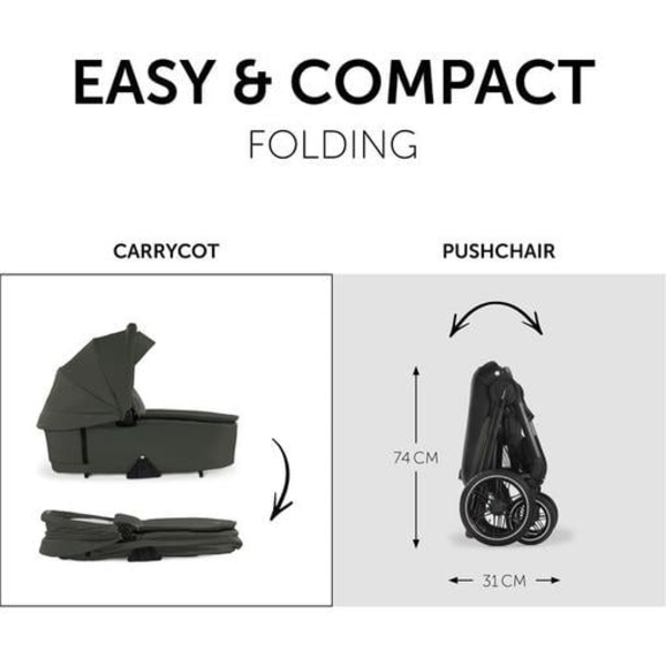 Универсальная коляска 2 в 1 Hauck Walk N Care Air Dark Olive (16549-2) - Pampik - 7