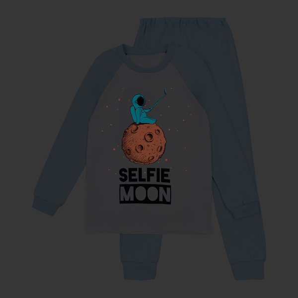 Піжама, що світиться Garnamama Neon PG 128 Белый Голубой (796107.5084152) - Pampik - 4