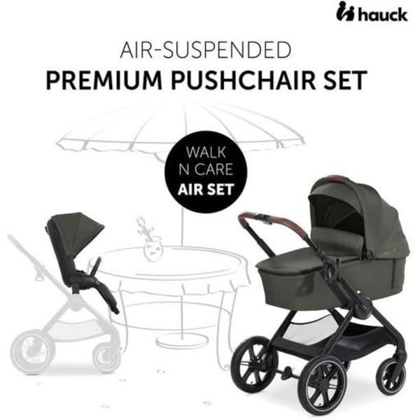 Универсальная коляска 2 в 1 Hauck Walk N Care Air Dark Olive (16549-2) - Pampik - 8