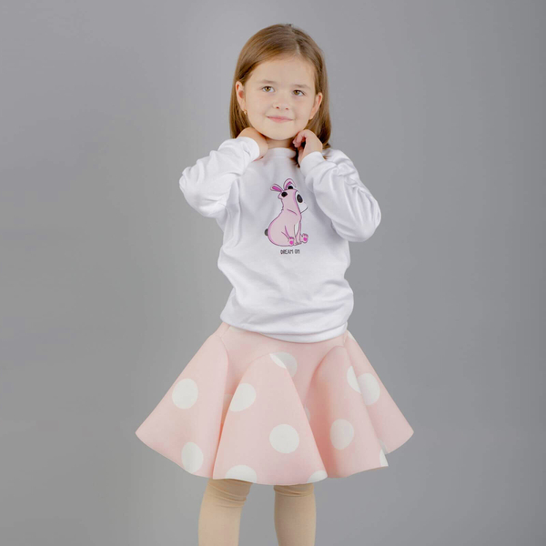 Реглан Garnamama Sleeves малюнок 116 Белый (834569.11930311) - Pampik