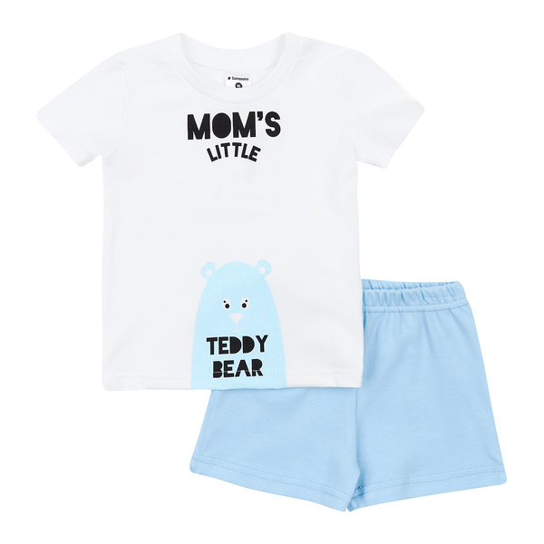 Піжама, що світиться Garnamama Neon PG Summer 86 Білий Блакитний (698012.987737) - Pampik