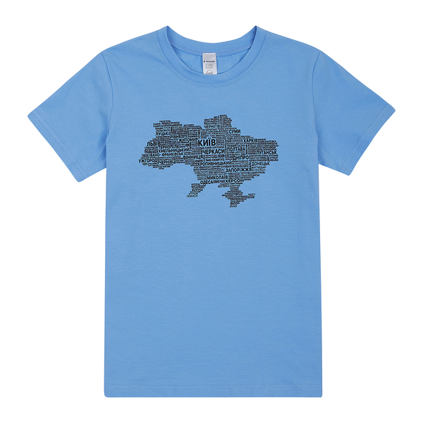Футболка Garnamama Ukraine t-shirt 134-140 Голубой (917657.12299437) - Pampik