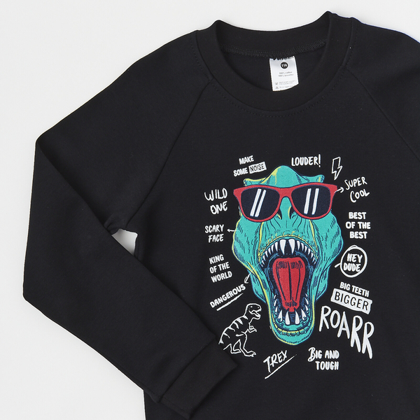 Реглан Garnamama Sleeves малюнок 122 Чорний (834561.1193039) - Pampik - 4