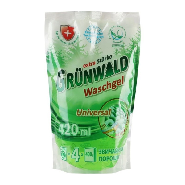 Гель для стирки Grunwald универсальный, 420 мл - Pampik