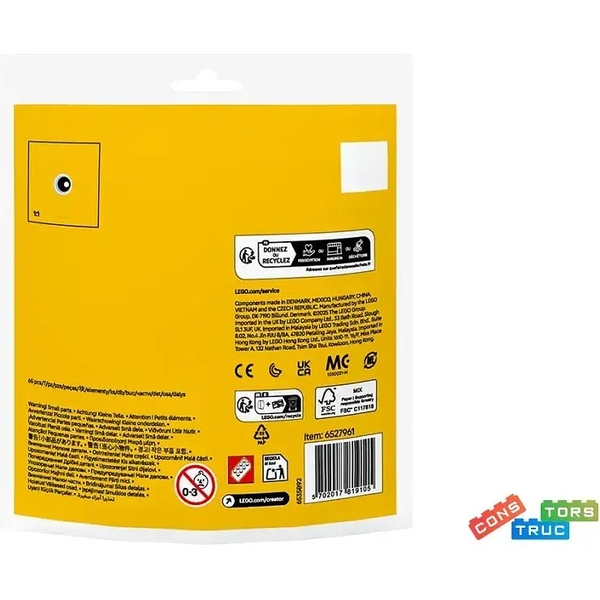 Конструктор LEGO Creator Пасхальные развлечения по раскрашиванию писанок, 65 деталей (30690) - Pampik - 3