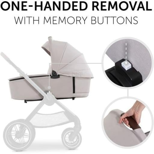 Универсальная коляска 2 в 1 Hauck Walk N Care Beige (16546-1) - Pampik - 4