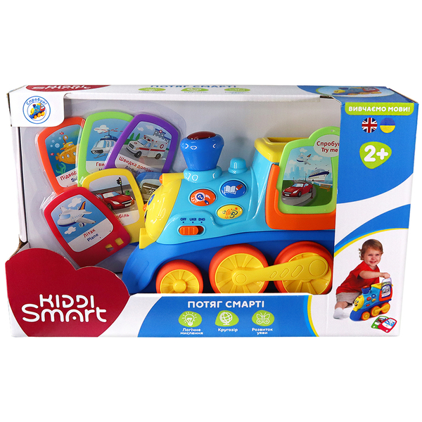 Інтерактивна двомовна іграшка Kiddi Smart Потяг Смарті, укр/англ (4231T-KS) - Pampik - 10