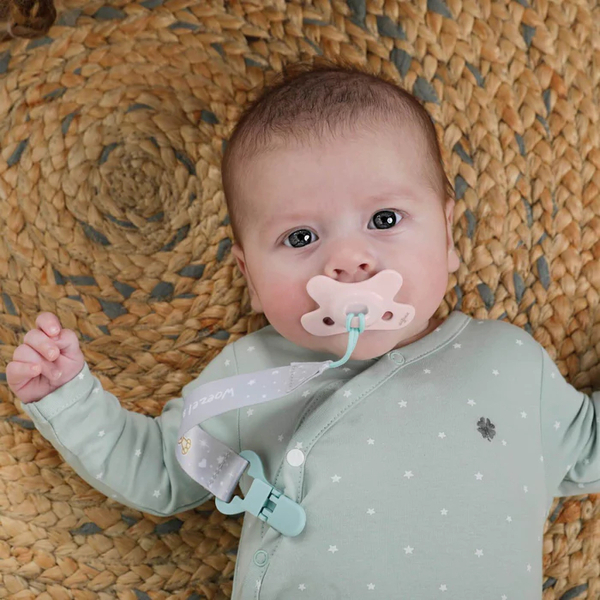 Пустышка силиконовая Difrax Dental Clay, ортодонтическая, 0-6 мес. (799 Clay) - Pampik - 5