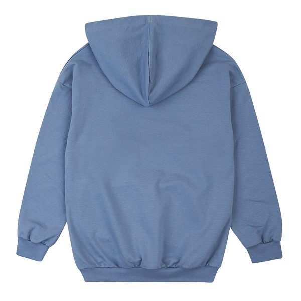 Худі Garnamama Basic Hoodie 2-х нитка наклейка вишиванка 158 Блакитний (1052215.1418016) - Pampik - 4