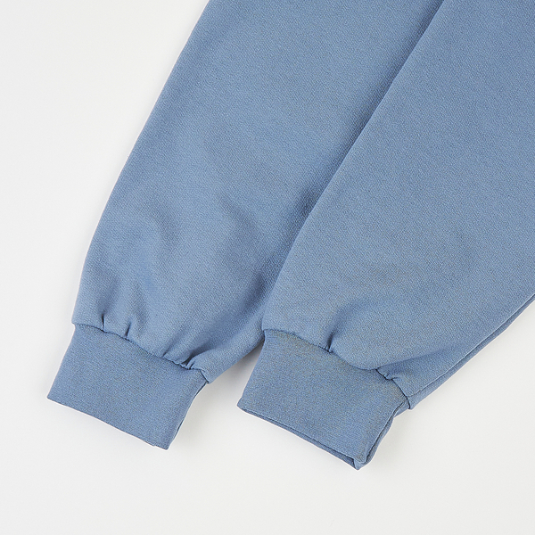 Худі Garnamama Basic Hoodie 2-х нитка наклейка вишиванка 158 Блакитний (1052215.1418016) - Pampik - 7