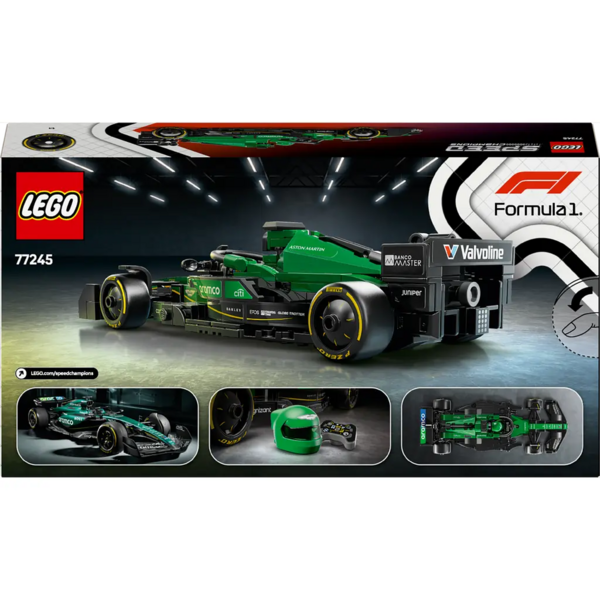 Конструктор LEGO Speed Champions Автомобиль для гонки Aston Martin Aramco F1 AMR24, 269 деталей (77245) - Pampik - 2