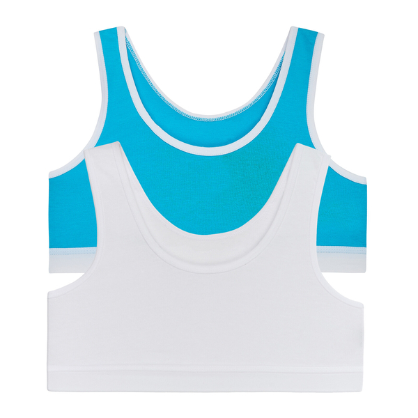 Ліф Garnamama Basic crop tops1 2-pack 98-104 Білий (816934.1171551) - Pampik