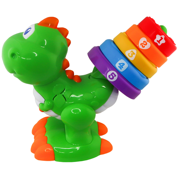 Двомовна розвиваюча іграшка Kiddi Smart Динозаврик Квіткограй, укр/англ (4279T-KS) - Pampik - 3