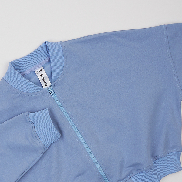 Бомбер Garnamama Бомбер без капюшона Season 2025 158-164 Голубой (1054178.1418705) - Pampik - 3