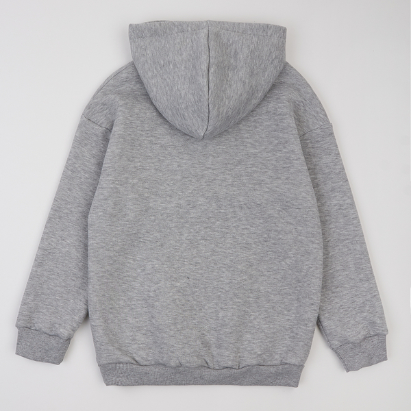 Худі на флісі Garnamama Basic Hoodie soft 134 Серый (1031540.1235336) - Pampik - 2