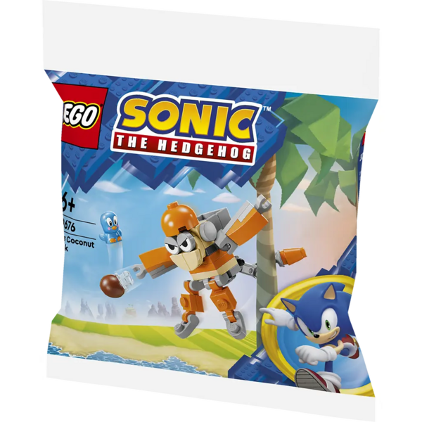 Конструктор LEGO Sonic Кокосова атака Кікі, 42 деталі (30676) - Pampik - 3