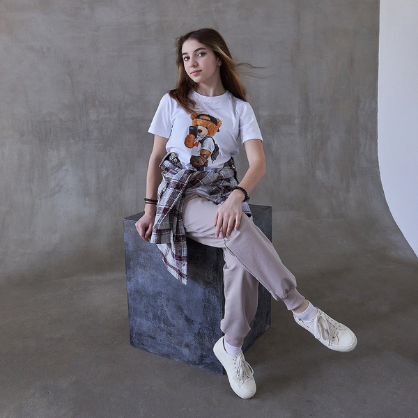 Спортивні штани Garnamama Season 2025, р.122, бежевий (1051098.1417282) - Pampik - 10