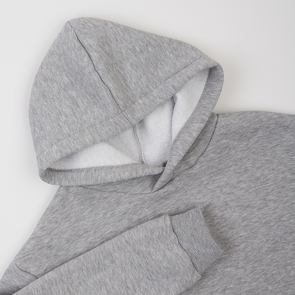 Худі на флісі Garnamama Basic Hoodie soft 134 Серый (1031540.1235336) - Pampik - 5