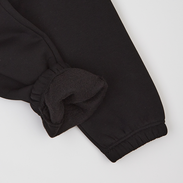 Спортивні штани на флісі Garnamama Oversize sport elastic з гумкою 152 Чорний (1041503.1407271) - Pampik - 7