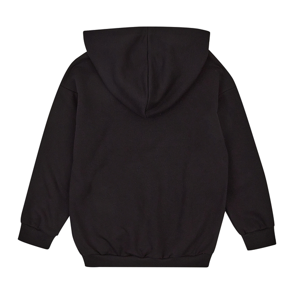 Худі на флісі Garnamama Basic Hoodie soft принт 152 Чорний (1033230.1397882) - Pampik - 2