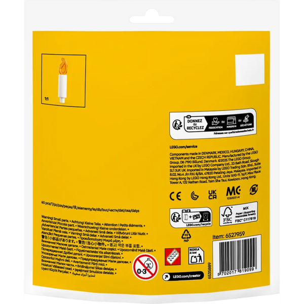 Конструктор LEGO Creator Праздничные животные ко дню рождения, 60 деталей (30689) - Pampik - 7